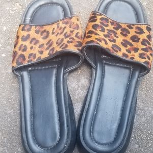 Y2K Cheetah Print Slide Sandals